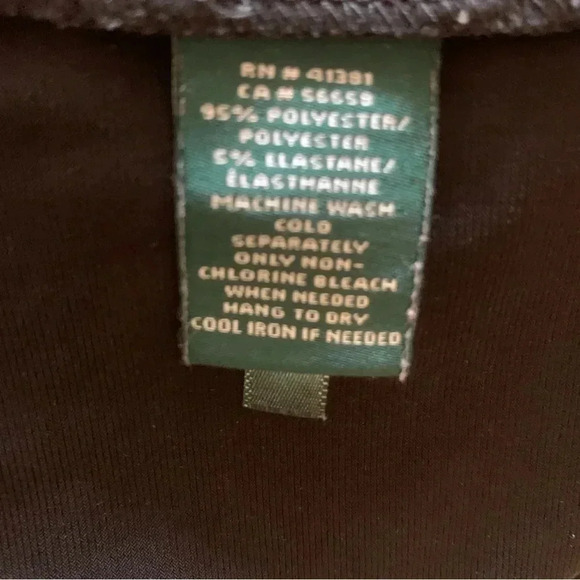 Lauren Ralph Lauren Scuba Knit Faux Wrap Dress 10 Black White Ruched Poly Money - Picture 10 of 10